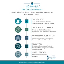 Load image into Gallery viewer, HD Your Biz - The Catalyst Report - Human Design For Business Custom Report
