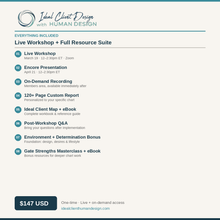 Load image into Gallery viewer, IDEAL CLIENT WITH HUMAN DESIGN — ON DEMAND WORKSHOP &amp; Report
